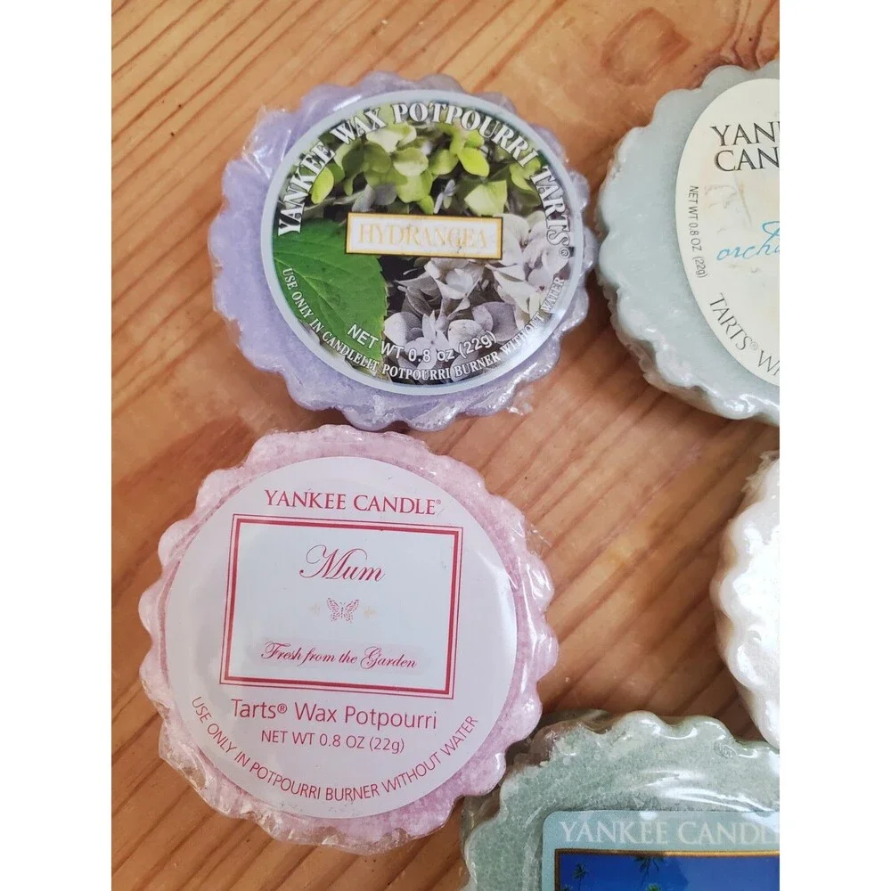 Yankee Candle Wax Tart Melts Mixed Lot Retired Collectible Mixed 5pc Set